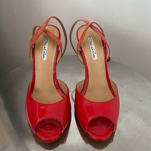 Oscar de la renta wedges heels